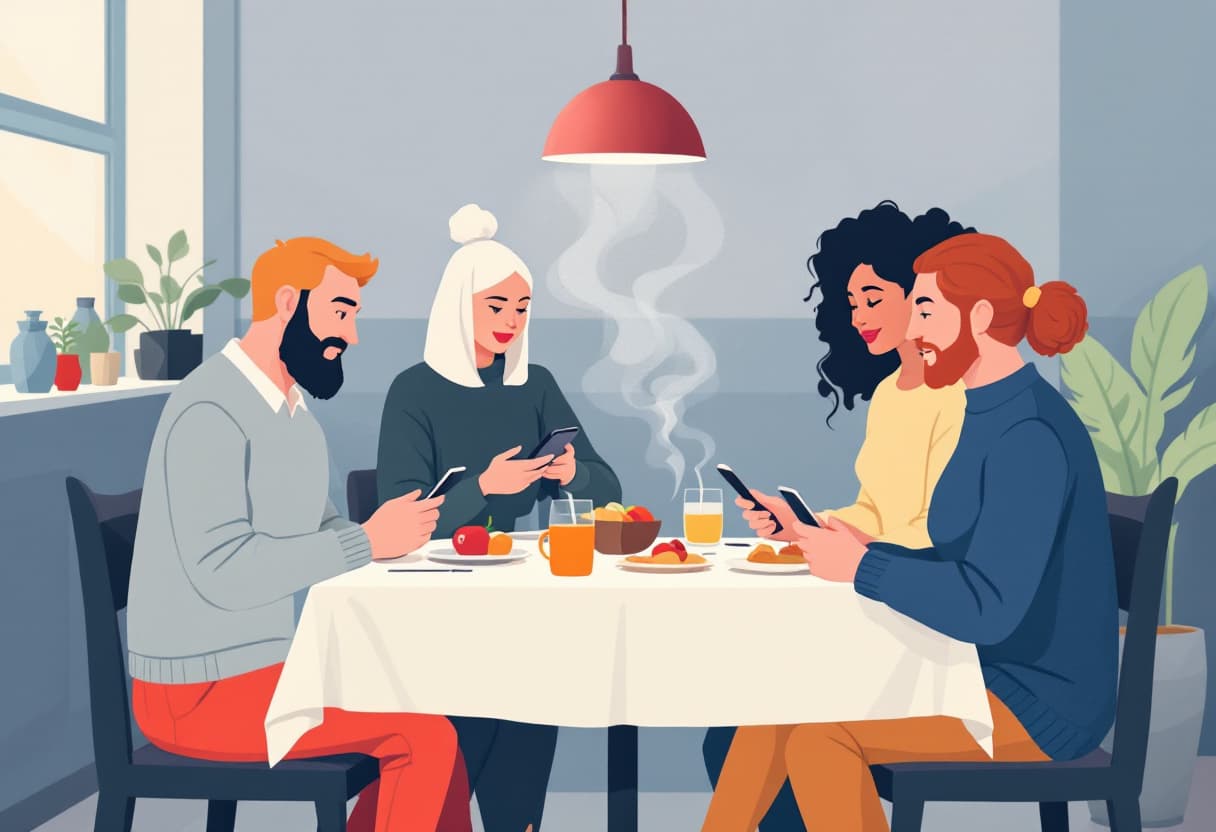 Goście z różnych krajów czytają menu w swoich językach