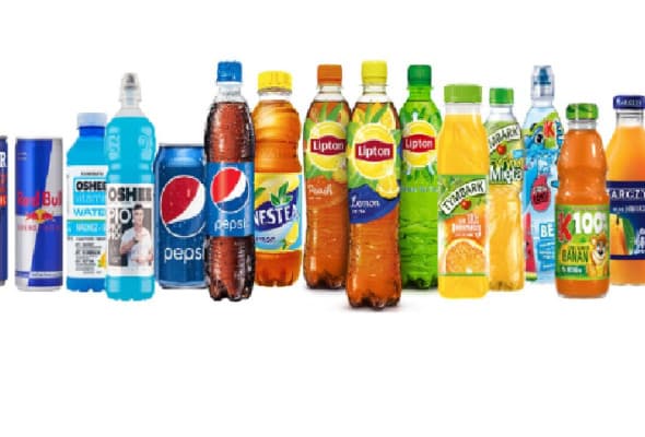 Cold drinks (prices on labels)