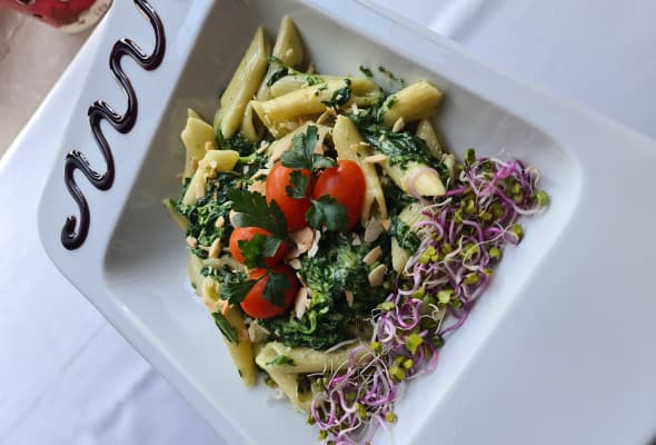 Makaron spinaci z gorgonzolą