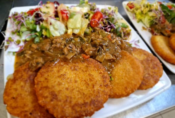 Placki ziemniaczane po węgiersku