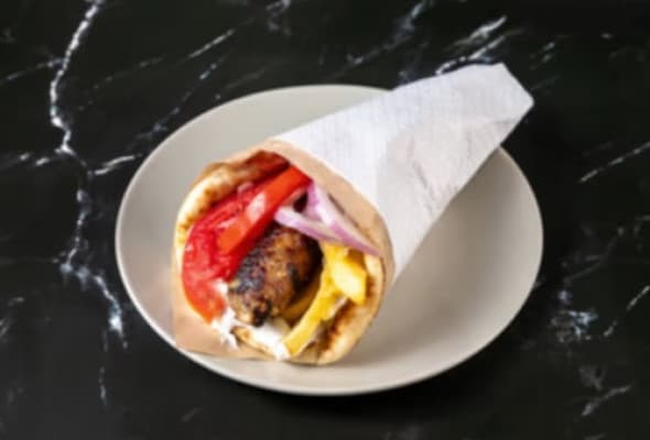 Pita z greckim kebabem cielęco/jagnięcym