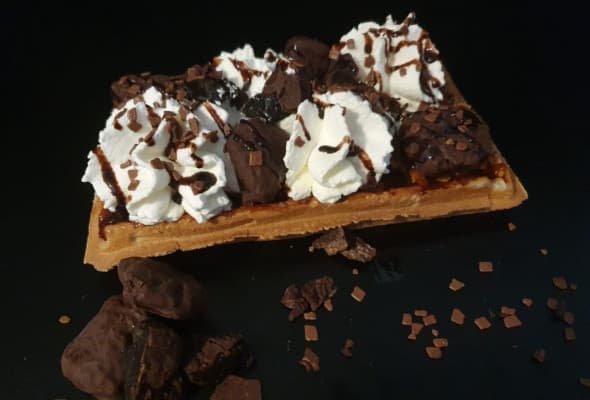 Gofr Śliwka w czekoladzie