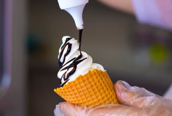 Lód mały z polewą