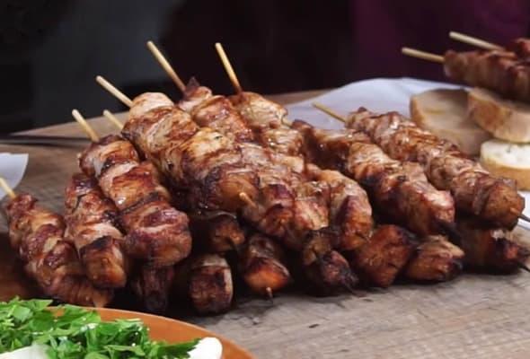 Souvlaki -szaszłyk wieprzowy