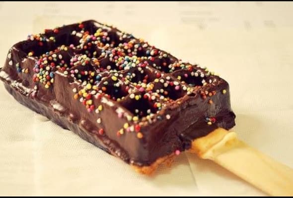 Gofr dla dzieci na patyku